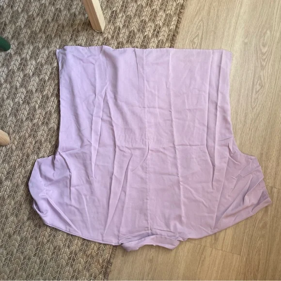 Uniqlo Light Purple Short Sleeve Shirt - Picture 2 of 4